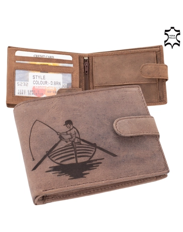 Horgász pénztárca bőr díszdobozban RFID védelemmel 5702-fishing2