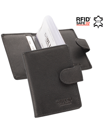 GIULIO Valódi bőr kártyatartó RFID védelemmel