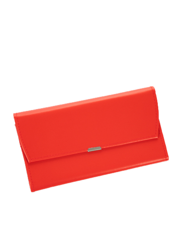 Pincér pénztárca piros színben LA-161