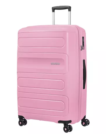 American Tourister Sunside Spinner bővíthető bőrönd 77 cm rózsaszín
