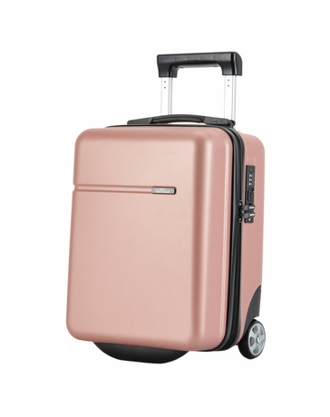 Bontour Bőrönd kabin méret Rosegold színben WIZZAIR járataira ingyenesen felvihető   (40 x 30 x 20 cm)