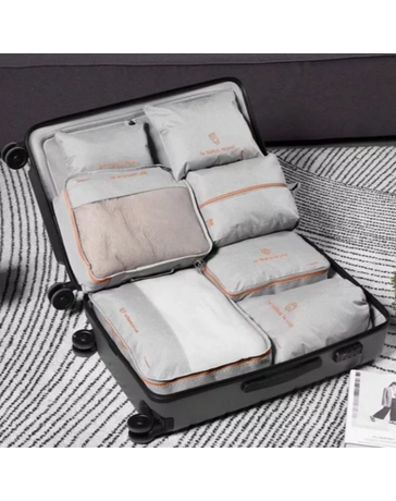 Bőröndrendező táskák utazáshoz 7 db-os szett 