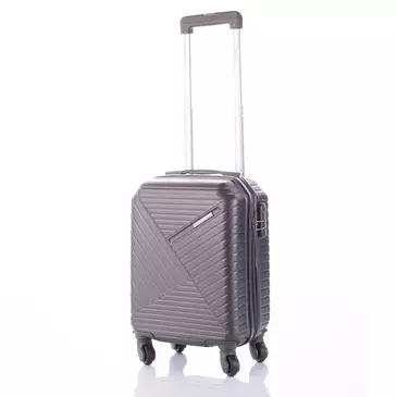 LEONARDO DA VINCI Bőrönd kabin XS méret kivehető kerékkel keményfalú WIZZ ingyenes kabinbőrönd