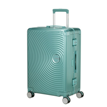 American Tourister SOUNDBOX ALU SPINNER 68/25 TSA DUSTY TURQUOISE
