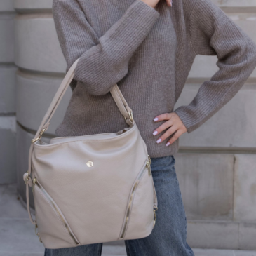 Többfunckiós női válltáska és hátitáska