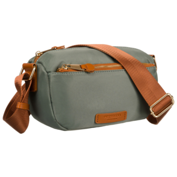 Peterson városi női válltáska zöld-barna színben