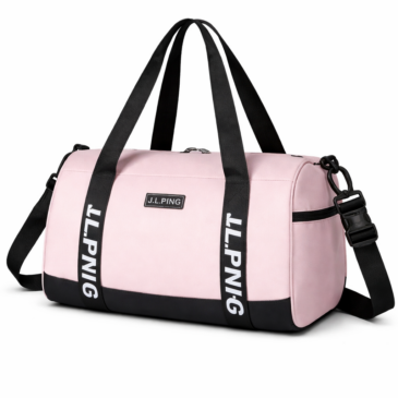 Rózsaszín vízálló sporttáska/fedélzeti táska cípőtartóval (40×25×20 cm) – Wizz Air &amp; Ryanair kompatibilis