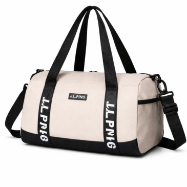 Bézs vízálló sporttáska/fedélzeti táska cípőtartóval (40×25×20 cm) – Wizz Air &amp; Ryanair kompatibilis
