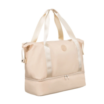 Bővíthető Sporttáska/Utazótáska bézs színben Wizzair méretű 40 x 30 x 20 cm