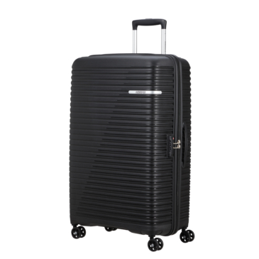 American Tourister Liftoff Spinner Bővíthető Bőrönd 79cm Black 3 év garancia