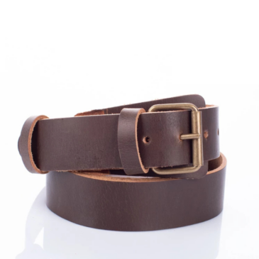 Valódi marhabőr férfi öv barna 145 cm