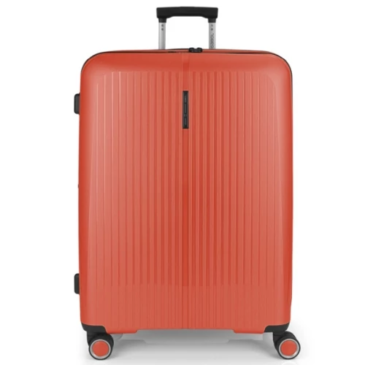 Gabol Brooklyn 4-kerekes bővíthető bőrönd Korall színben 75 cm GA-1239L