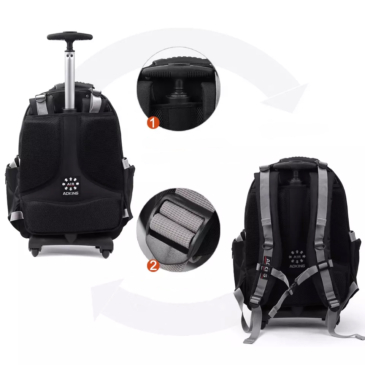 Ultraerős Aoking kabinméretű gurulós hátizsák XS méret