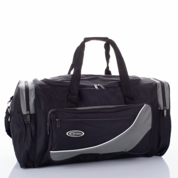 Sport és Utazótáska nagyméretű fekete-szürke színben