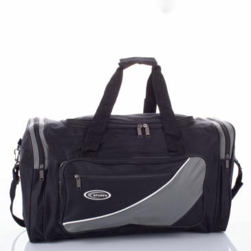 Utazótáska fekete-szürke színben 55 cm 