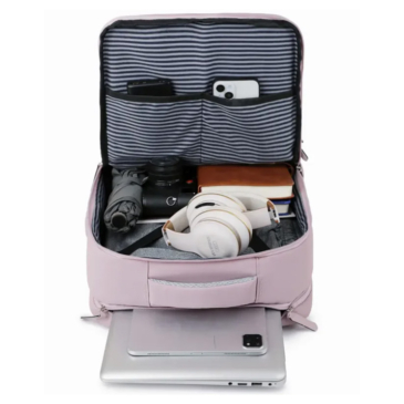 Vízálló  Többfunkciós Tágas Utazó Hátizsák USB csatlakozóval WizzAir méretű 40x30x20 cm 