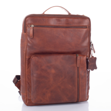 Giulio 3 funkciós Valódi bőr férfi hátizsák barna színben 