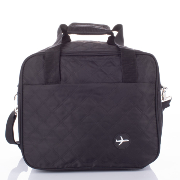 Fedélzeti táska fekete színben 40 x 30 x 20 cm