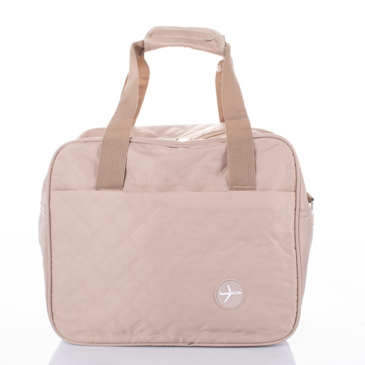 Fedélzeti táska bézs színben 40 x 30 x 20 cm