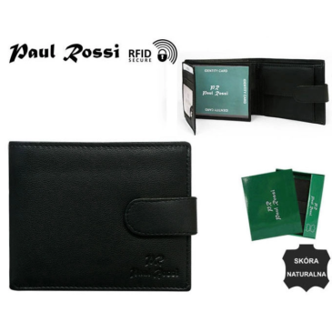 PAUL ROSSI Valódi bőr Férfi pénztárca díszdobozban RFID rendszerrel