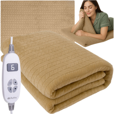 Elektromos fűthető takaró 180x130cm bézs Ruhhy 26224