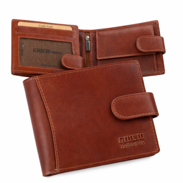 Giulio Prémium valódi bőr férfi pénztárca díszdobozban RFID védelemmel