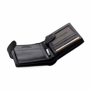 Giulio Prémium valódi bőr férfi fekete pénztárca díszdobozban RFID védelemmel