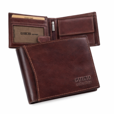 Giulio Prémium valódi bőr férfi pénztárca díszdobozban RFID védelemmel