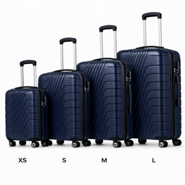 4 részes bőrönd szett dupla kerékkel