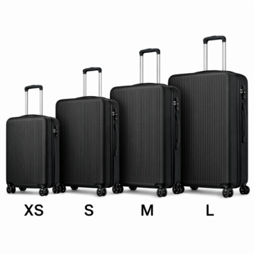 4 részes bőrönd szett dupla kerékkel