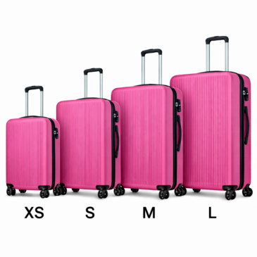 4 részes bőrönd szett dupla kerékkel