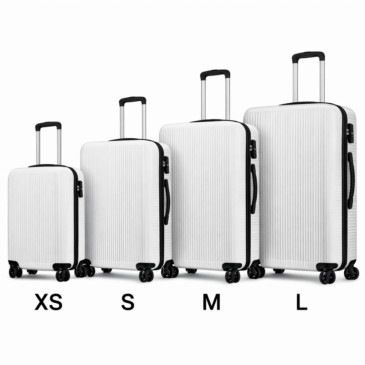 4 részes bőrönd szett dupla kerékkel