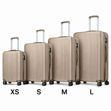 4 részes bőrönd szett dupla kerékkel