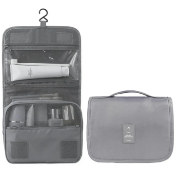 Felakasztható Kozmetikai táska szürke színben