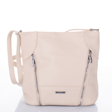 Silvia Rosa sokzsebes  női oldaltáska bézs színben