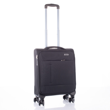 Ultrakönnyű WIZZAIR RYANAIR méretű kabinbőrönd 55 x 40 x 20 cm fekete színben