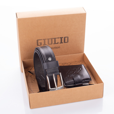 GIULIO  pénztárca és öv ajándékcsomag