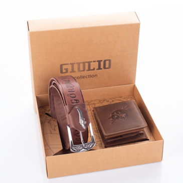 GIULIO  pénztárca és öv ajándékcsomag