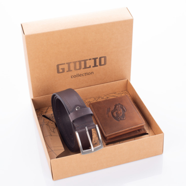 GIULIO  pénztárca és öv ajándékcsomag