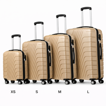 4 részes bőrönd szett dupla kerékkel