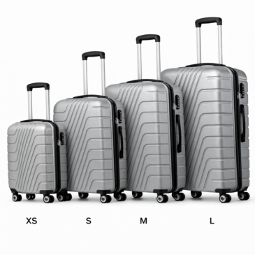 4 részes bőrönd szett dupla kerékkel