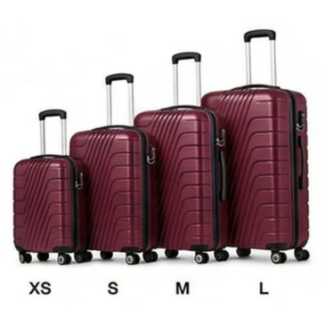 4 részes bőrönd szett dupla kerékkel