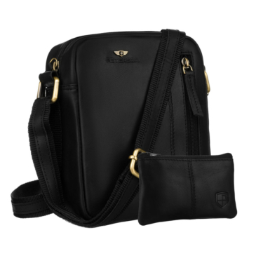 Peterson Valódi bőr Férfi oldaltáska és pénztárca