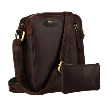 Peterson Valódi bőr Férfi oldaltáska és pénztárca