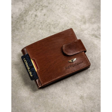 Peterson Valódi Bőr férfi pénztárca kulcstartó és kártyatartó Ajándékcsomag