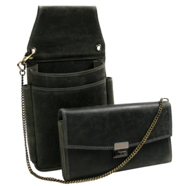 Brifkó pincér pénztárca és tartó szett fekete színben