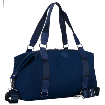 Peterson sötétkék poliészter sport edzőtáska hosszúpánttal