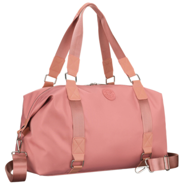 Peterson rózsaszín poliészter sport edzőtáska hosszúpánttal