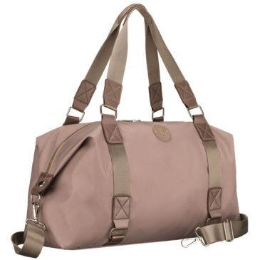 Peterson barna poliészter sport edzőtáska hosszúpánttal