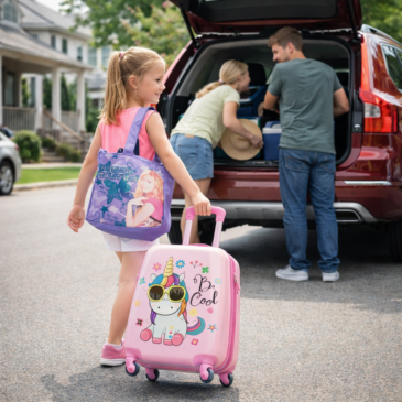 Unikornis egyszarvú gyermek bőrönd ajándék táskával